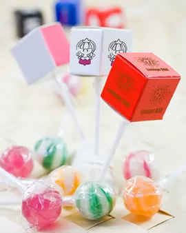 Promotional Lollipop in a Square Box