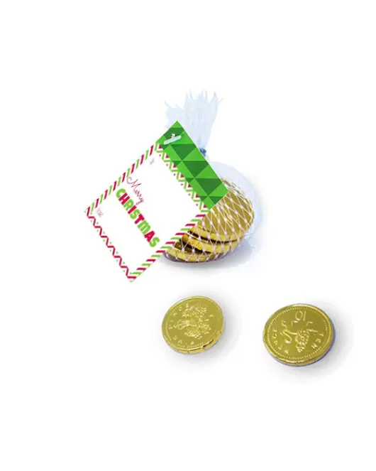 Branded Christmas Chocolate Coin Net