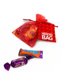 Custom Chocolate Heroes Drawstring Bag