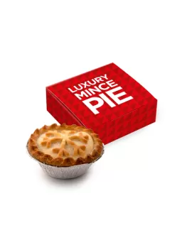 Luxury Branded Mince Pie And Box
