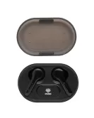 Light up logo TWS earbuds in charging case