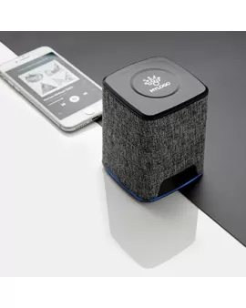Light up logo fabric 3W wireless speaker