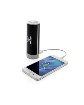 Light up logo wireless 3W speaker and powerbank