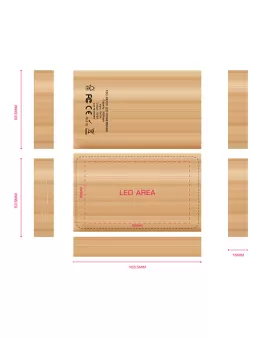 Bamboo Eco LED Power Bank