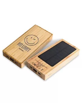 Custom Solar Panel LED Power Bank