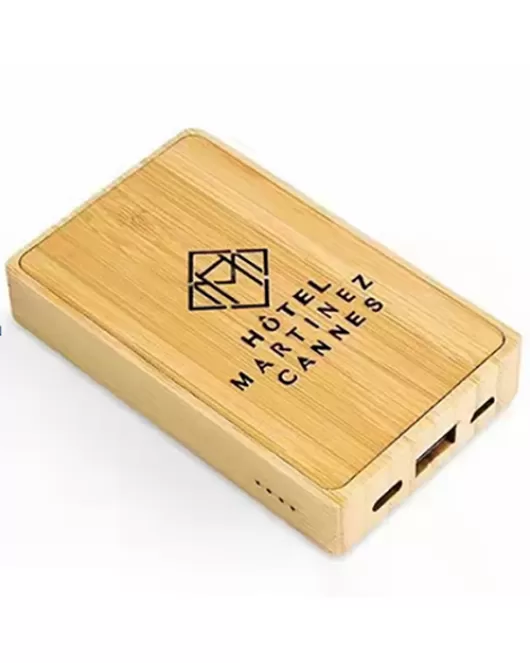 Eco Bamboo LED Power Bank