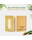 Eco Bamboo LED Power Bank
