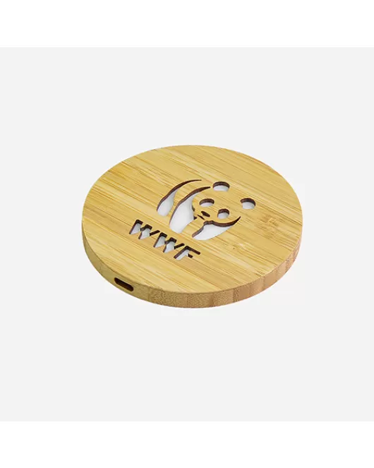 Wireless Bamboo LED Charger