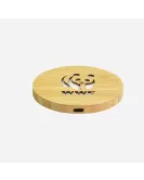 Wireless Bamboo LED Charger