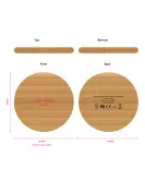 Wireless Bamboo LED Charger