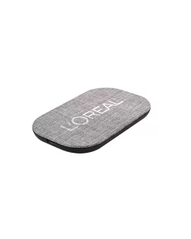 RPET Black/Grey Fabric Wireless Charger