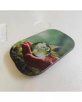 RPET Black/Grey Fabric Wireless Charger