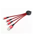 Custom 3-in-1 Data USB Cable Light Up Logo