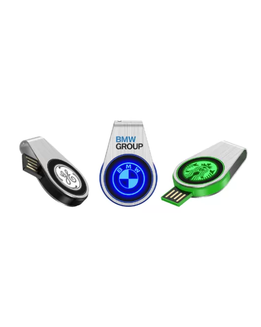 Custom Swivel LED USB