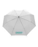 20.5" Impact AWARE RPET 190T Pongee Bamboo Mini Umbrella