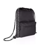 AWARE RPET Reflective Drawstring Backpack Black