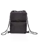 AWARE RPET Reflective Drawstring Backpack Black