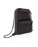 AWARE RPET Reflective Drawstring Backpack Black