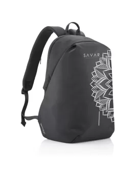 Bobby Soft &quot;Art&quot;, Anti-Theft Backpack Black/White