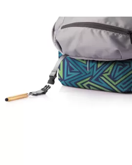 Bobby Soft &quot;Art&quot;, Anti-Theft Backpack Blue/Green
