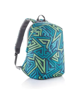 Bobby Soft &quot;Art&quot;, Anti-Theft Backpack Blue/Green