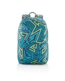 Bobby Soft "Art", Anti-Theft Backpack Blue/Green