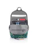 Bobby Soft "Art", Anti-Theft Backpack Blue/Green