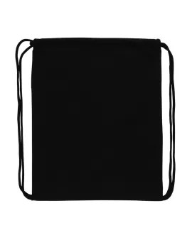 Impact AWARE Recycled Cotton Drawstring Backpack 145g Black
