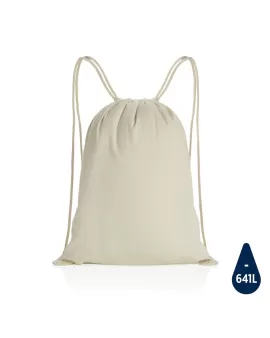 Impact AWARE Recycled Cotton Drawstring Backpack 145g White
