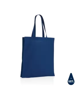 Impact AWARE Recycled Cotton Tote W/Bottom 145g Blue