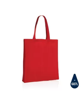Impact AWARE Recycled Cotton Tote W/Bottom 145g Red
