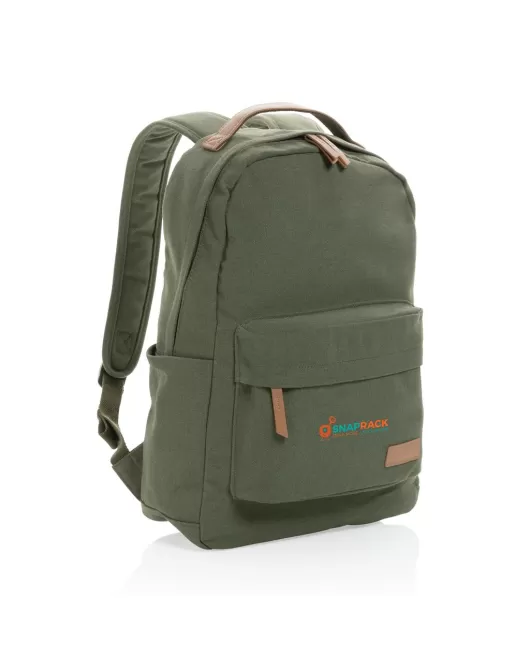 Impact AWARE 16Oz Recycled Canvas Backpack Green