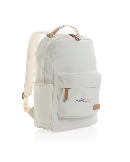 Impact AWARE 16Oz Recycled Canvas Backpack White