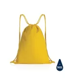 Impact AWARE Recycled Cotton Drawstring Backpack 145g Yellow