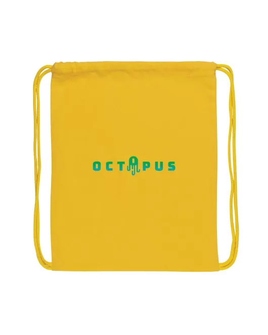 Impact AWARE Recycled Cotton Drawstring Backpack 145g Yellow