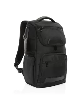Swiss Peak AWARE RPET Voyager 15.6&quot; Laptop Backpack Black
