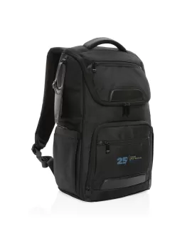 Swiss Peak AWARE RPET Voyager 15.6&quot; Laptop Backpack Black