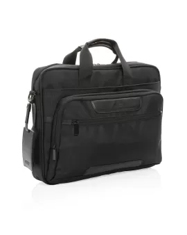 Swiss Peak AWARE RPET Voyager 15.6&quot; Laptop Bag Black