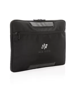 Swiss Peak AWARE RPET Voyager 15.6&quot; Laptop Sleeve Black