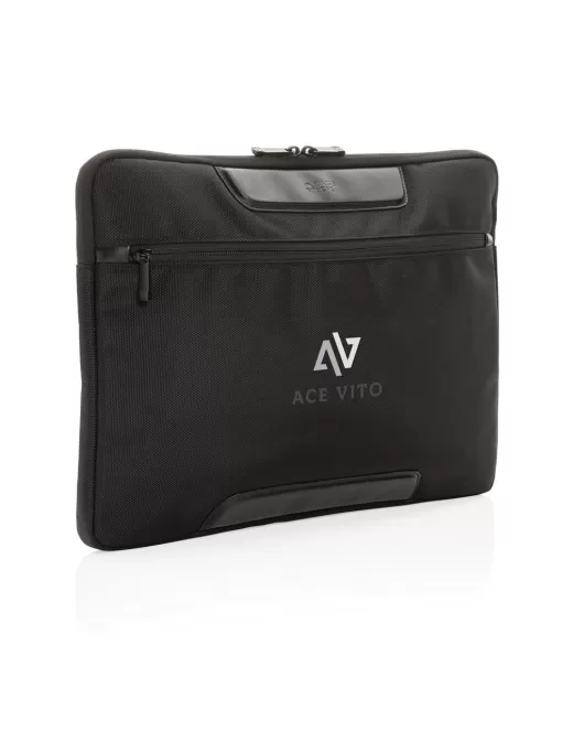 Swiss Peak AWARE RPET Voyager 15.6" Laptop Sleeve Black