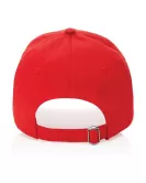 Impact 6 Panel 280gr Recycled Cotton Cap With AWARE Tracer Red