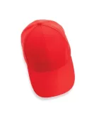 Impact 6 Panel 280gr Recycled Cotton Cap With AWARE Tracer Red