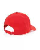 Impact 6 Panel 280gr Recycled Cotton Cap With AWARE Tracer Red