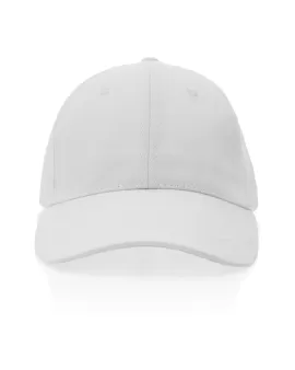 Impact 6 Panel 280gr Recycled Cotton Cap With AWARE Tracer White