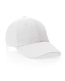 Impact 6 Panel 280gr Recycled Cotton Cap With AWARE Tracer White
