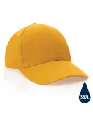 Impact 6 Panel 280gr Recycled Cotton Cap With AWARE Tracer Yellow