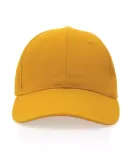 Impact 6 Panel 280gr Recycled Cotton Cap With AWARE Tracer Yellow