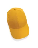 Impact 6 Panel 280gr Recycled Cotton Cap With AWARE Tracer Yellow