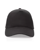 Impact 5 Panel 190gr Recycled Cotton Cap With AWARE Tracer Black