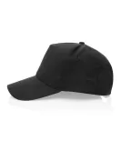 Impact 5 Panel 190gr Recycled Cotton Cap With AWARE Tracer Black